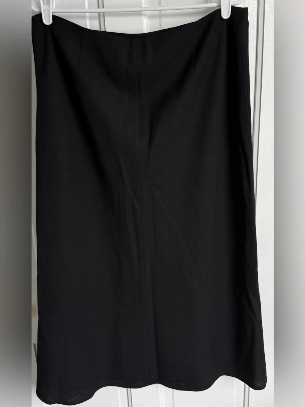 Lauren Ralph Lauren Black Wool Blend A-Line Midi Skirt Size 16 - Picture 7 of 7